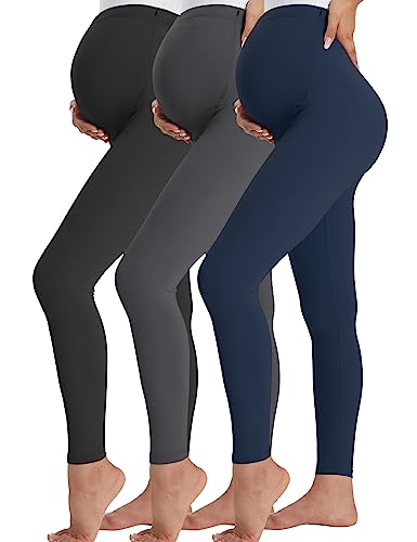 Buttergene Women's Maternity Leggings Over The Belly Pregnancy Active Wear Workout Yoga Tights Pants #TOP4