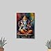 Lord Ganesha Wall Art, Hindu God Lord Ganesha Canvas Art, Hindu Art Prints, Hinduism Wall Art, Religious Wall Decor, Zen Wall Art, Ganesha Art Indian Canvas Art, Kitchen Wall Art, Arts