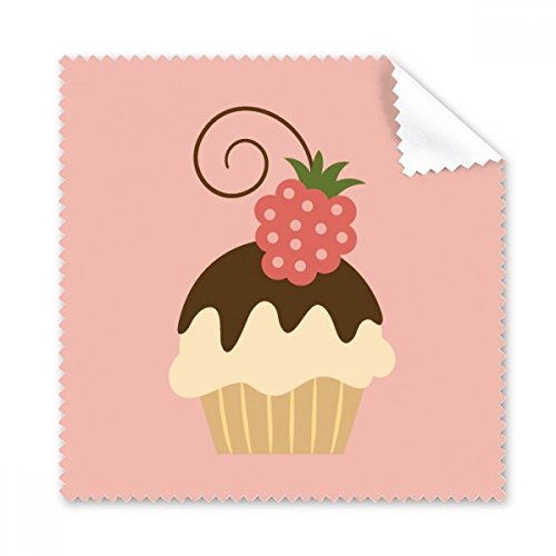 Tissu lunettes doux glace chocolat crème fraise pour nettoyer l'écran du téléphone au bureau