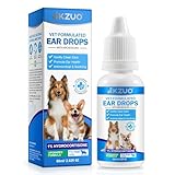 RHBESTOK Dog Ear Infection Treatment, Dog Ear Drops with 1% Hydrocortisone for Dog, for Dog Yeast Infection, Soothe Itching, Redness, & Swelling - Vet Recommended