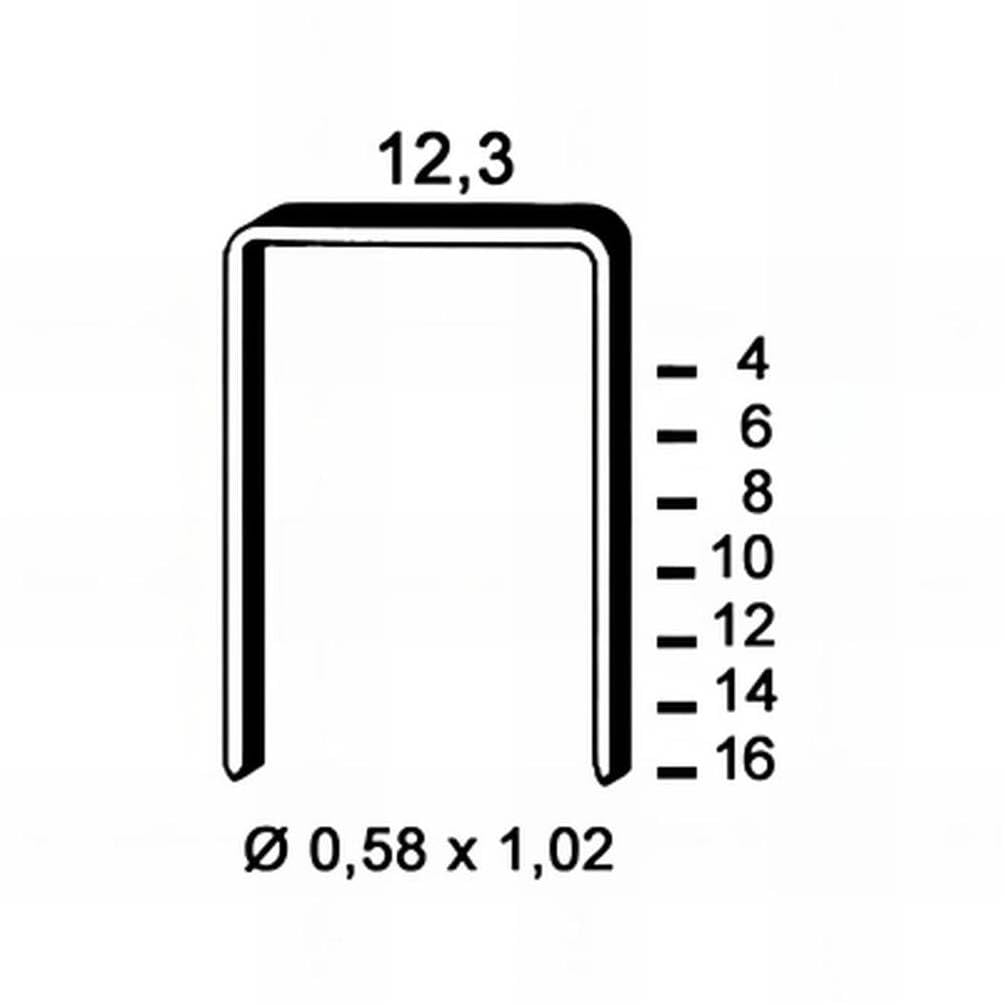 3.000 Grapas Marco 11-10 - 11x10 mm - D-Work