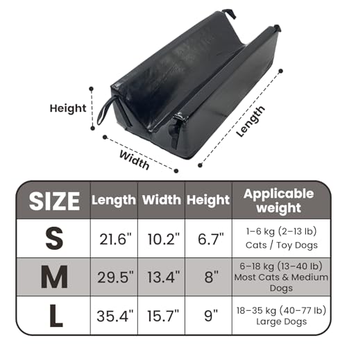 Ultraschall-Positionierer für Haustiere, Tierärztliche Röntgen-Wegfahrsperre, V-förmige Mulden, Bauchdiagnosezubehör für Katze und Hund, Größe M: 74 cm L x 34 cm B x 20 cm H