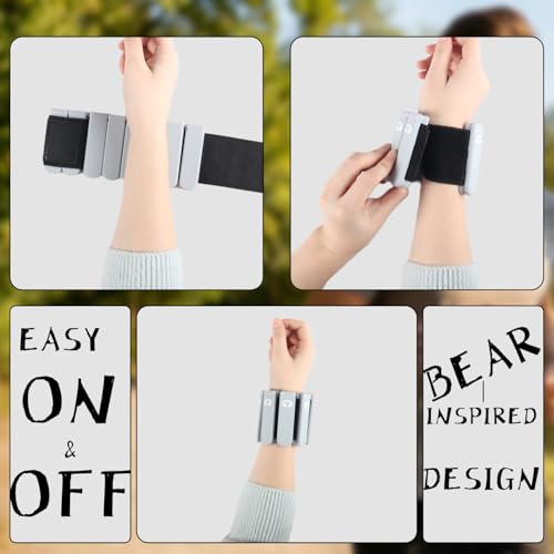 Image of Silicone Wrist & Ankle Weights | Wearable weights for yoga & toning. 0.5lb or 1lb per wrist. Sweat-resistant, adjustable fit with solid steel core.