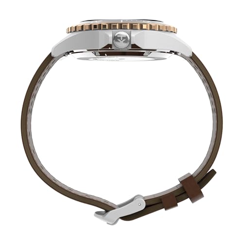 TIMEX Men Tan Round Stainless Steel Dial Analog Watch- TW2V41500U9 - Image 2