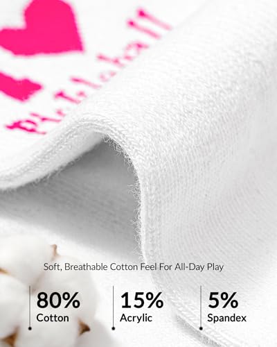 Image of Jeasona Pickleball Socks for Women Pickleball Gifts for Women Pickle Ball Lovers Funny Crew Socks Athletic Socks