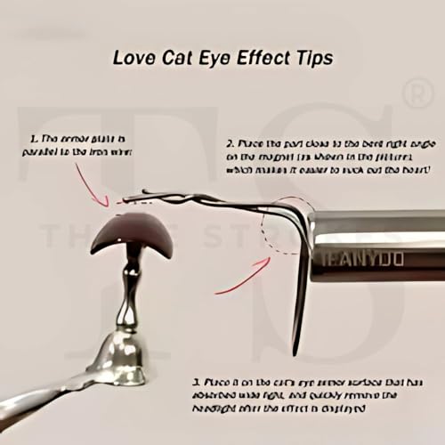 Image of THR3E STROKES HEART MAGNET 3D Cat Eye Gel Polish Nail Magnet Tool for Nail Art Design Magnetic LED Polish Soak Off UV Gel DIY Magnet Stick Manicure Art Tools Kit for Salon Studio or Home (PINHeartMAGNET) (PIN)