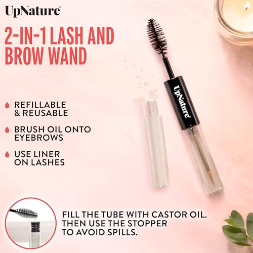 UpNature Organic Castor Oil Lash & Brow Serum (2 oz) — view 4