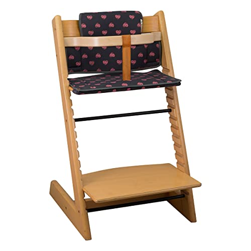 Image of JYOKO Kids Cushion Made Cotton 100% Compatible with Stokke Tripp Trapp high Chair (Fluor Heart)