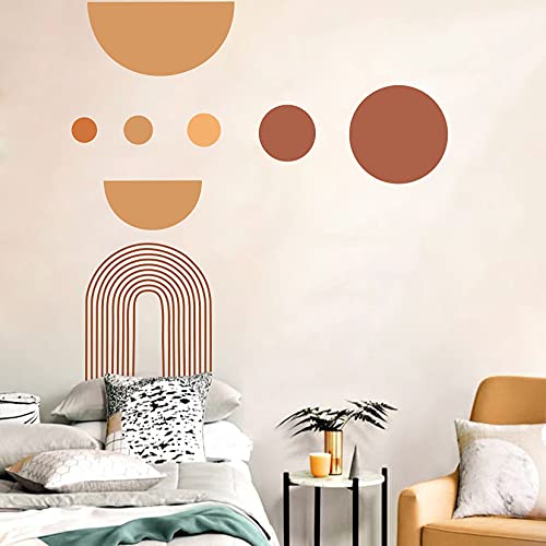 Arch Wall Decals Large Wall Decal Rainbow Wall Sticker Color Block Wall Decals Abstract Wall Decal Removable Accent Wall Peel And Stick For Kids Bedroom Living Room Decor #TOP4