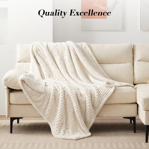 Image of Westinghouse Heated Throw, Fast Heating Blanket, 50x60 Inch, Cream White | Soft Flannel Sherpa Electric Throw with 6 Heating Levels & 2-10 Hours Auto Shut Off, ETL Certification, Machine Washable
