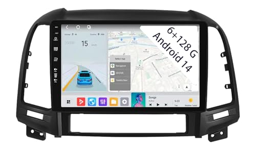 【6+128GB】 Keconsing Autorradio Android 15 de 9 Pulgadas Radio para Kia K3 Rio 2011-2015 Carplay Car Play inalámbrico Navi Pantalla Bluetooth Navegación Reproductor Estéreo Pantalla táctil