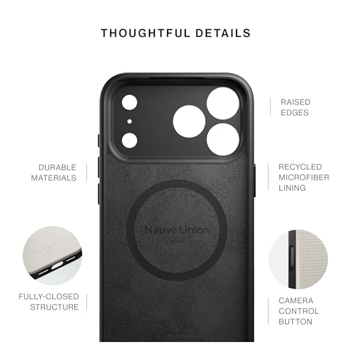 Image of Native Union Active Case - MagSafe Compatible with Built-in Magnets - Rugged Design - Recycled Materials - Ultra-Durable Drop Protection up to 10ft / 3m for iPhone 17 Pro Max (Sandstone)