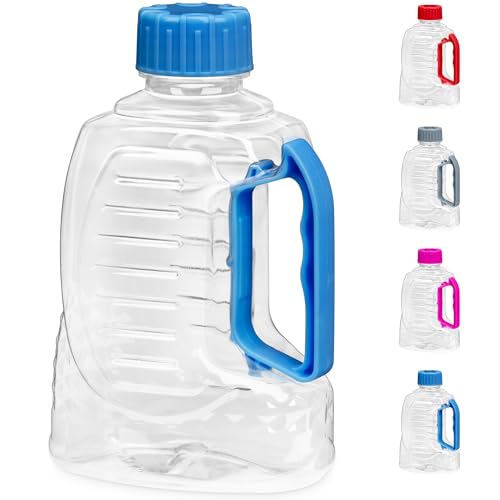 DecorRack 25 oz Water Bottle, Plastic Container with Handle, Compact Jug, Random Color (1 Pack)