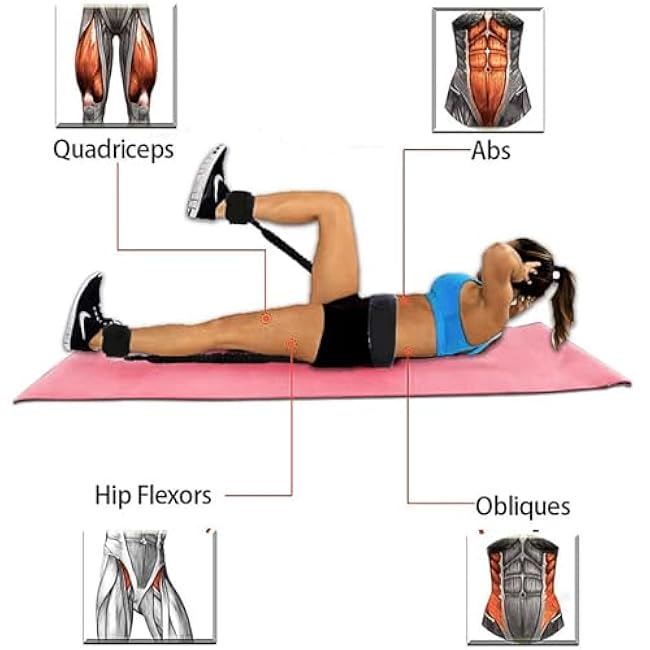 Boxing Resistance Bands MMA Boxing Training Equipment Gear with Handles/Ankle Cuff/Belt for Men,Shadow Boxing Accessories for Kicks Full Body Fitness Exercise Workout to Enhance Power/Speed/Agility