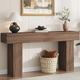 knoworld 63 Inch Long Console Table for Entryway, Farmhouse Wood Rectangular Sofa...