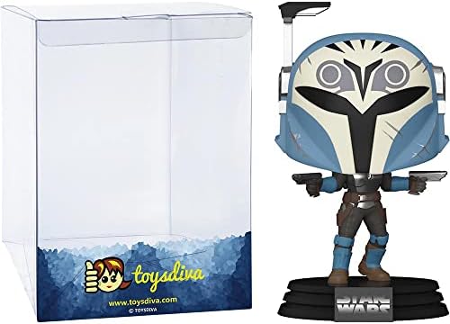 Funko Bo-Katan Kryze: P o p ! Vinyl Figurine Bundle with 1 Compatible 'ToysDiva' Graphic Protector (463-54523 - B) image 3