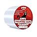 Ronton Cat Scratch Deterrent Tape - 4" X 30 Yards (33% Wider) Anti Scratch Tape for Cats | 100% Transparent Clear Double Sided Cat Training Tape | Pet & Kid Safe | Furniture, Couch, Door Protector