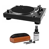 Music Hall USB-1 Belt-Drive Turntable Bundle with Knox Gear Vinyl Record Care System Package (2 Items)