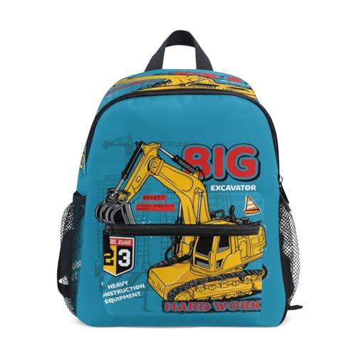 Sac à dos enfants garçons filles pelleteuse avec sangle poitrine maternelle S