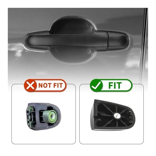 Poignées noires gauche droite pour I20 PB 2009-2015 poignée de porte extérieure avant