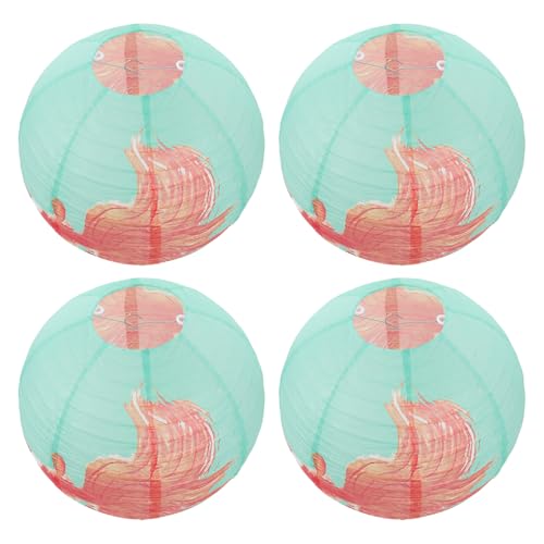 Alipis Linternas de Papel Japonesas Colgantes de 12 Pulgadas (30 Cm) Diseño de Pez Dorado, Juego de 4 Unidades, Lámparas Decorativas para Puertas, Restaurantes y Fiestas Asiáticas