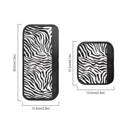 Image of Refrigerator Door Handle Covers Set of 6 Kitchen Electrical Appliance Decor Handles Keep Clean Anti-Slip Stylish Fridge Accessories Fashion Home Decor, Zebra Print