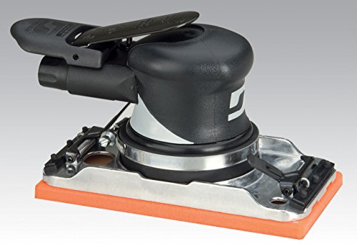 DYNABRADE 57801 - 3-2/3 W x 7" L (93 mm x 178 mm) Dynabug Orbital Sander, Vac-Ready , .24 hp, 8,000 RPM, 3/16" (5 mm) Dia. Orbit "