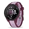 PlayBetter Garmin Forerunner 165 Music (Berry/Lilac) Running GPS Smartwatch Gift Box Bundle - AMOLED Touchscreen, 11-Day Battery, Training - Includes HD Screen Protectors, Wall Adapter & Case