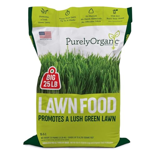 Purely Organic Lawn Food 10-0-2, 25 lb
