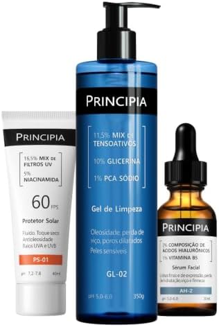 Principia Kit Primeira Rotina de Hidratação – GL‑02 + AH‑2 + PS‑0...