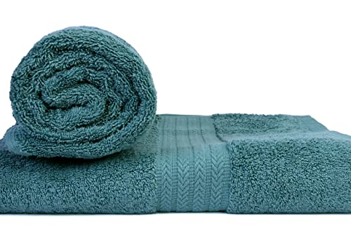 Akti Premium Cotton Bath Sheets Towels For Adults, 35X70 Inches, Pack Of 2, Super Soft, Extra Absorbent, Hotel & Spa Quality Bath Towels Extra Large, 580 Gsm - Teal Towels For Bathroom #TOP1