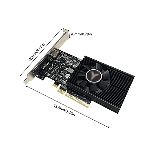 Tarjeta gráfica GT1030 4GB DDR4 multimedia para configuraciones de doble monitor en casa y oficina 4