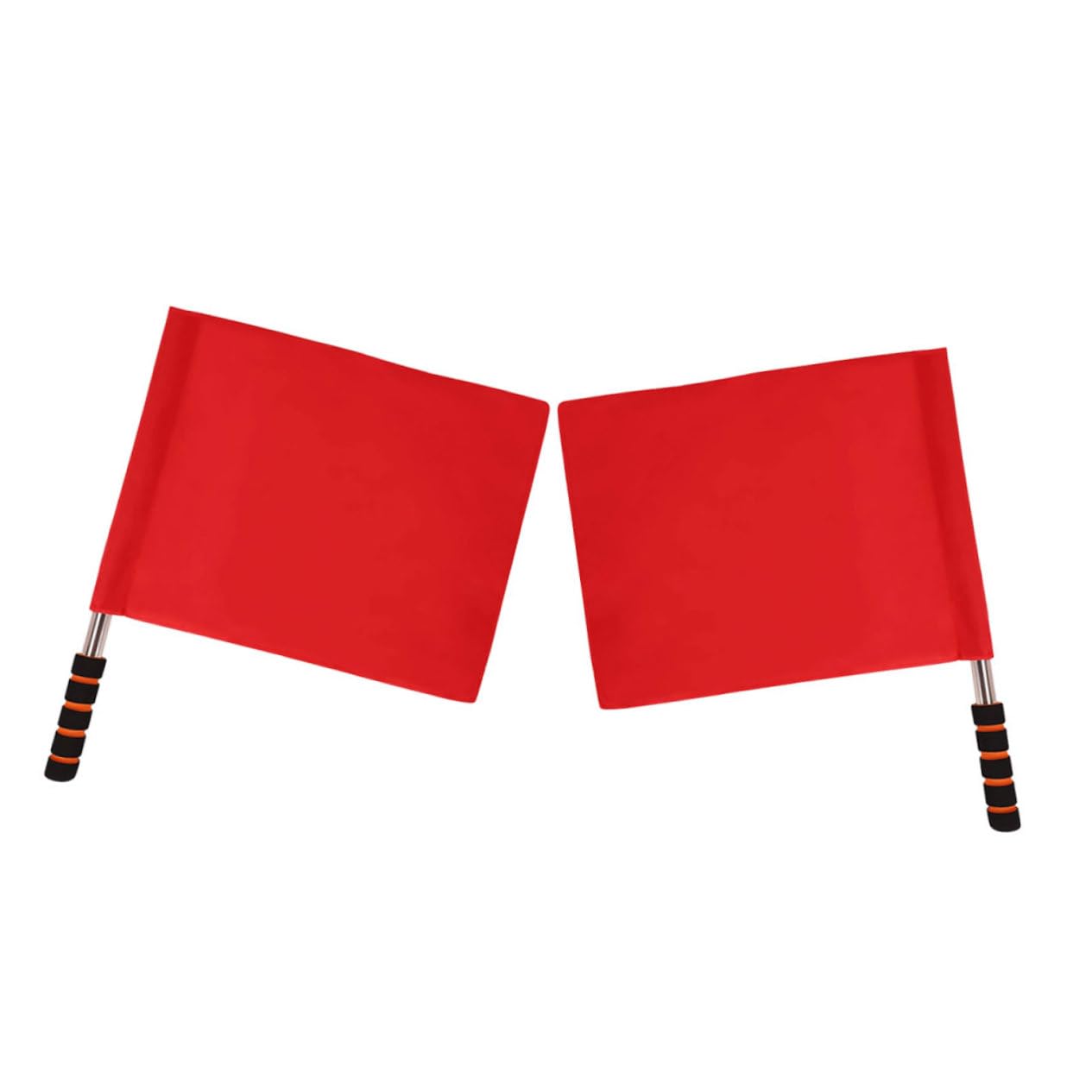 Yardwe Árbitro Silbato Electrico Camiseta De Árbitro Banderillas Fiesta Accesorios Deporte De Señal De Mano Árbitro Nylon Rojo