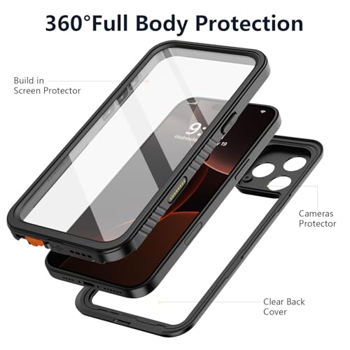 Coque étanche iPhone 16 Pro Max anti-rayure écran intégré noir - 4