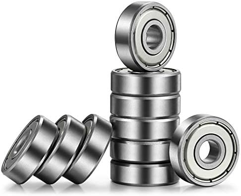 R3-ZZ Bearing 3/16"x1/2"x10/51" Miniature Ball Bearing Double Metal R3ZZ Radial Ball Bearing (10 Pack)