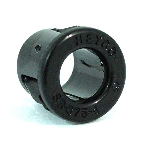Heyco, 2030, Snap Bushing .375 Mounting Hole Black Industrial & Scientific
