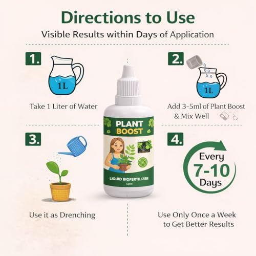 Image of Amazon Brand - Natural Plant Growth Enhancer + Plant Booster + Fast Rooting Hormone for Indoor, Outdoor, Garden, Flowering & Vegetable Plants. Promotes strong roots and healthy growth - Pack of 3