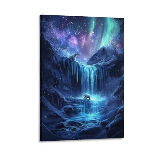 Ours polaire décoration murale pour embellir un couloir ou une chambre moderne