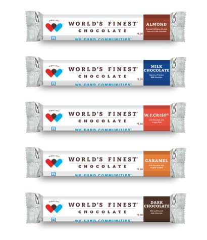 Miniatura 7 de World's Finest Chocolate - 60 barras de caramelo - Paquete variado de chocolate para recaudación de fondos