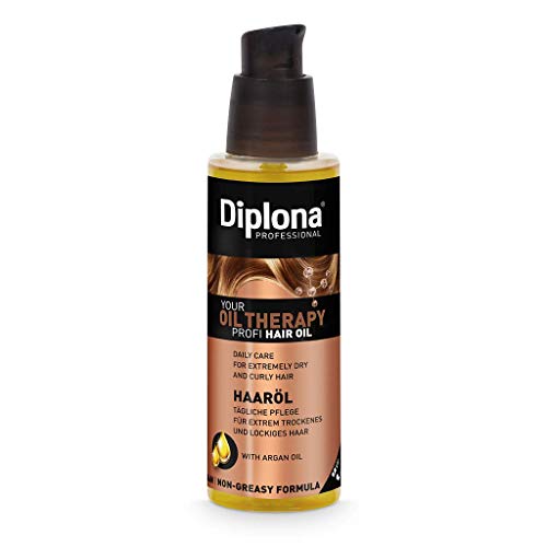 DIPLONA Haar Öl für trockenes & lockiges Haar - YOUR OIL THERAPY PROFI Hair Oil mit Arganöl für Frauen - veganes Haaröl ohne Parabene - Damen Haarpflege 100 ml Cover