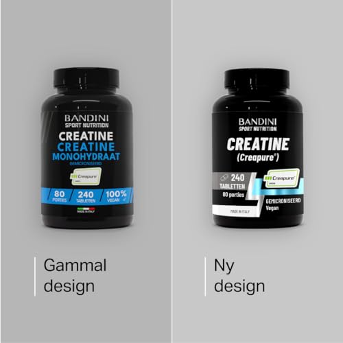 Bandini® Creatine CREAPURE® Monohydraat 240 Tabletten - Supplement voor training, sport, sportschool en pre workout - 100% Veganistisch - Op basis van creatinemonohydraat voor ATP en herstel - Afbeelding 3