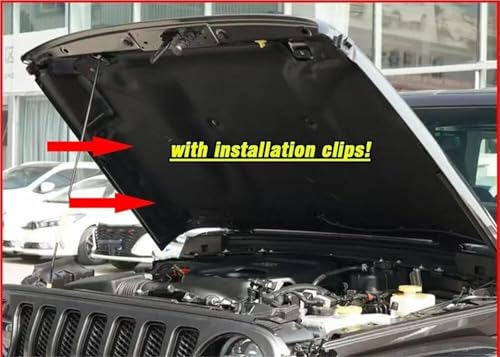 Tapis de Capot Moteur Isolant Jeep Wrangler 2018-2022 Noir
