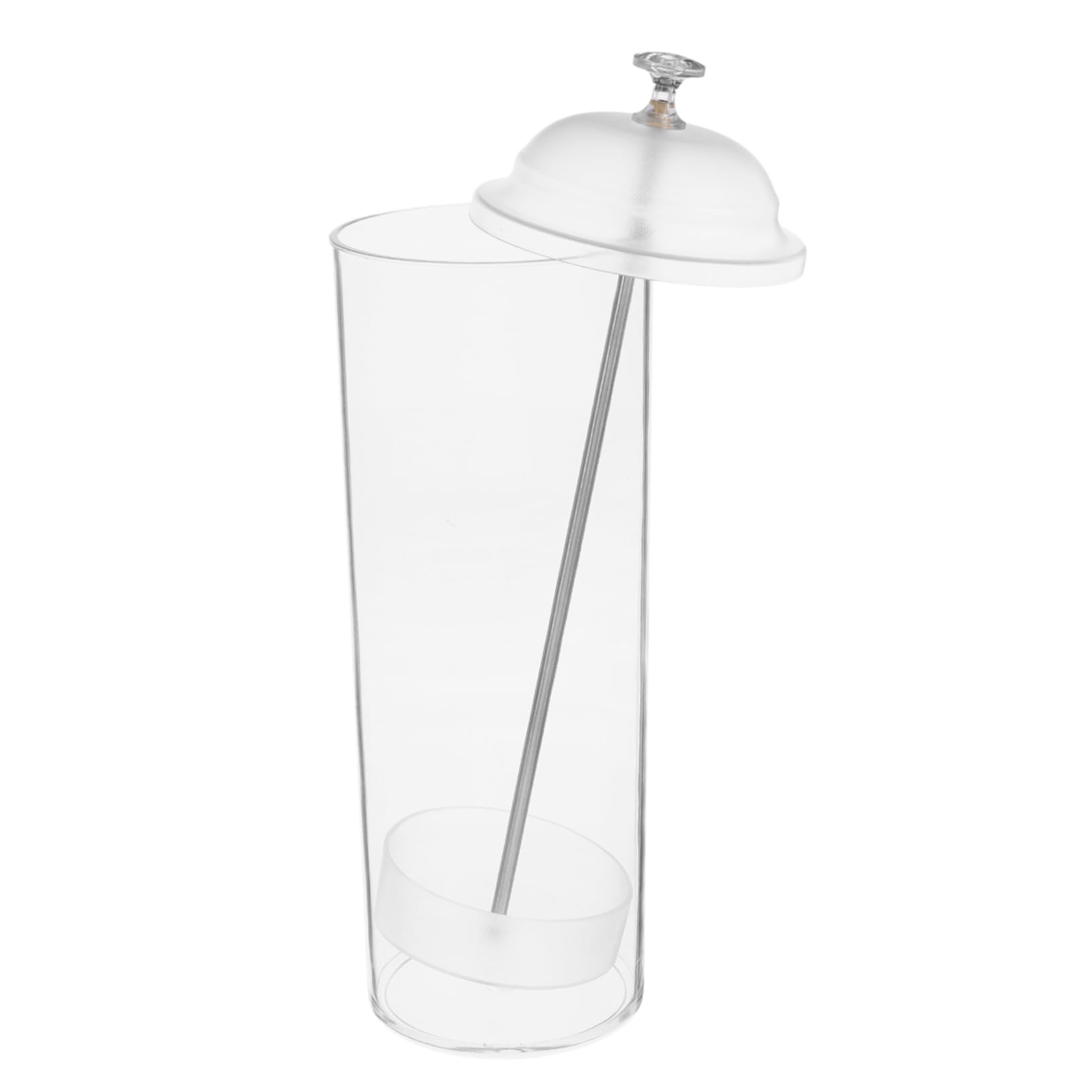 GRIRIW Straw Holders for Counter Plastic Straw Holder with Lid Straw Dispenser for Pencils Drawer