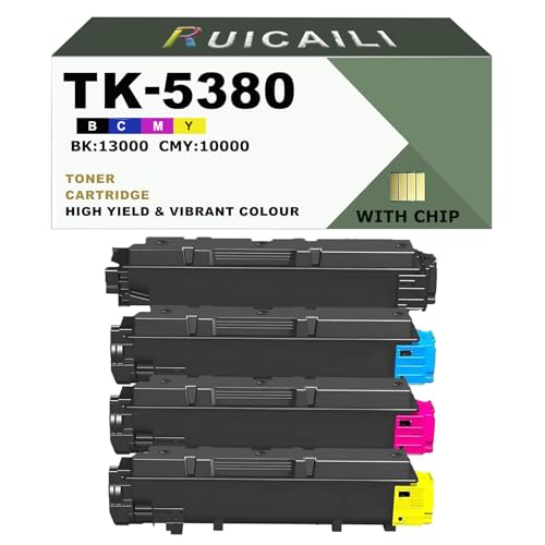 Kaseta z tonerem TK-5380 TK5380 Kompatybilny roboczy zamiennik drukarki do Kyocera Ecosys MA4000cix MA4000cifx PA4000cx, opakowanie 4 szt. (czarny, cyjan, magenta, żółty)