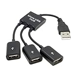 Cable de alimentación USB 2.0 a 3 puertos para ordenador portátil, MacBook, ordenador portátil, ratón y disco flash