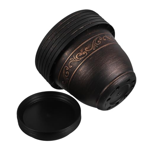 Happyyami 6 Macetas Decorativas Vintage para Plantas Macetas De Resina para Café