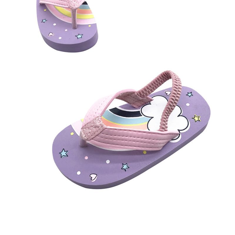 Toddler Kids Flips Flops with Strap Little Girls Boys Sandals Slides4
