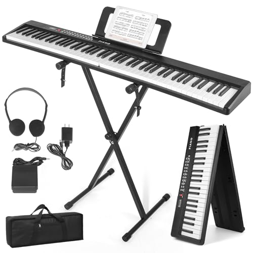 Amazon | 【ピアノスタンドセット】Qerewf 電子ピアノ 88鍵盤