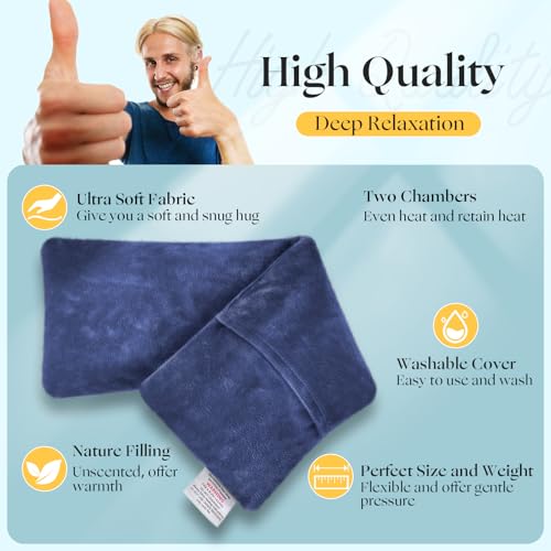 Coussin chauffant pour micro-ondes uncn avec housse amovible lavable - 3