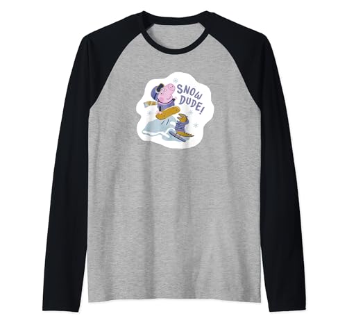 T-shirt Peppa Pig Snow Dude anti-irritation vêtement souple pour le sport